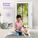 Hands-Free Magnetic Screen Door, Heavy Duty, Self Sealing Screen Door Mesh Protector, Pet and Kid-Friendly, Stay-Open Buckle, Fits Door Size (38" x 83") Keeps Bugs Out While Letting Nature in.