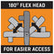 Gearwrench 3/8-inch Drive Cushion Grip Flex Teardrop Ratchet 90 Tooth