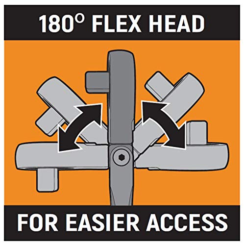 Gearwrench 3/8-inch Drive Cushion Grip Flex Teardrop Ratchet 90 Tooth