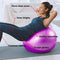 Verpeak Anti-Burst Gym Ball with Air Pump for Yoga Pilates Home Exercise Balance Stretching Physiotherapy - Supports up to 250kg Black 85cm