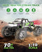 DEERC DE44 Remote Control Monster Truck with Fog Mist, Dual Motors Off Road RC Car, 4WD Rock Crawler with LED Lights, Spray Water Mist, 70+ Min Play, Toy Vehicle for Boys Girls and Adults