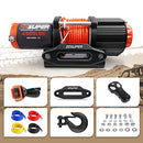 ZESUPER 4500 lb Winch Waterproof IP67 Electric Winch with Wireless Remote Synthetic Winch Rope Hawse Fairlead Handheld Remote ATV UTV Winches 12V Portable Power Winch