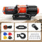 ZESUPER 4500 lb Winch Waterproof IP67 Electric Winch with Wireless Remote Synthetic Winch Rope Hawse Fairlead Handheld Remote ATV UTV Winches 12V Portable Power Winch