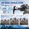 Brushless Motor Drone with Camera-4K FPV Foldable Drone with Carrying Case,2 batteries provide a total of 40 mins of battery life,120° Adjustable Lens,One Key Take Off/Land,Altitude Hold,360° Flip