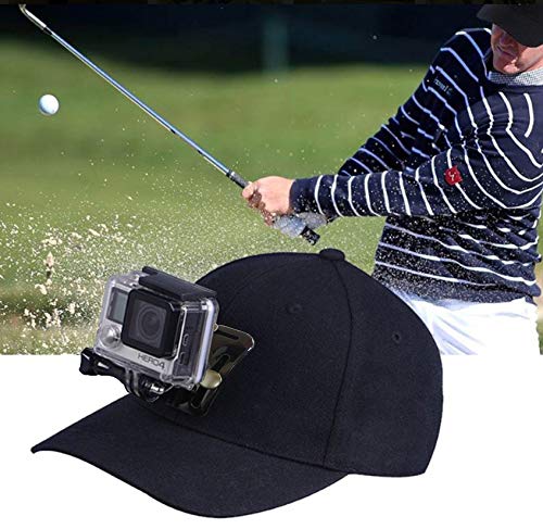 OCTO MOUNT - Baseball Hat Compatible with Smartphone/Cellphone/GoPro Camera Head Mount. Operable with Any Phone or Action Camera, Regardless of Case. iPhone, Samsung, Nokia, Google and Plus Sizes