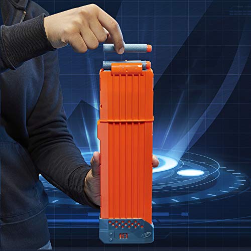 Nerf Elite 2.0 Turbine CS-18 Motorised Blaster, 36 Official Nerf Darts, 18-Dart Clip, Tactical Rails, Barrel Attachment Point