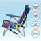 Rio Beach 4-Position Backpack Lace-Up Suspension Folding Beach Chair,Aluminum, Multi Stripe