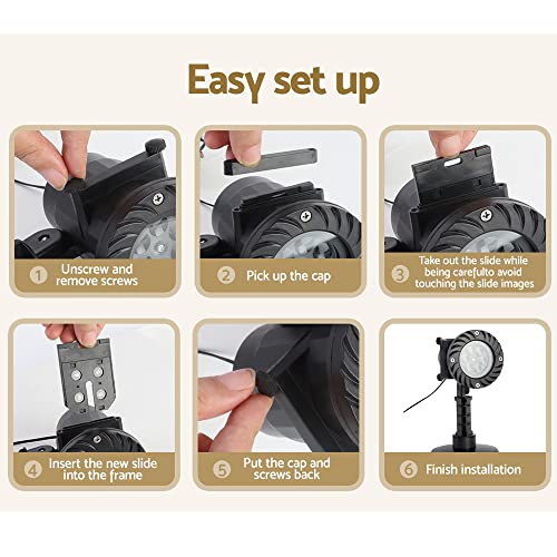 Jingle Jollys Christmas Projector Laser Lights Moving Landscape Light Lamp