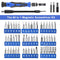 Hautton Precision Screwdriver Set, 60 in 1 with 56 Bits Magnetic Screwdriver Kit, Stainless Steel Professional Repair Tools Kit for Phone, Laptop, PC, Camera, Game Console, Glasses, and More –Blue