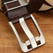 Men belts with exquisite packing box-Retro real cowhide leather belt-Suitable for both business and leisure (110CM)