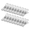 ZONADA 100 Pcs Multipurpose Stainless Steel Wire Clips Clothes Pegs Hanging Clips Pins Laundry Windproof Strong Clamps for Household and Office