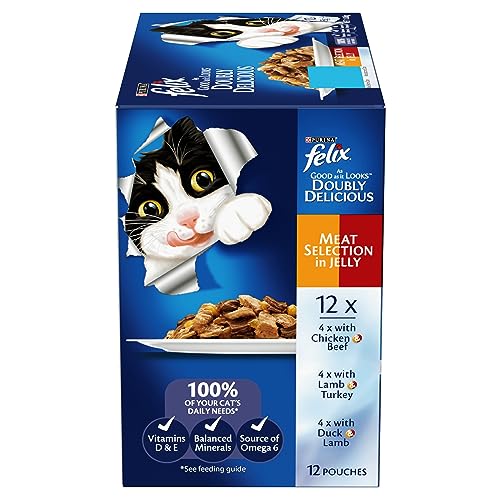 FELIX Adult As Good As It Looks Doubly Delicious Meat Wet Cat Food 60x85g