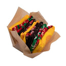 Novelty Pizza Burger Sushi Gift box Socks for Men Women Unisex 3 and 4 pairs, Burger, One size