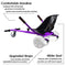 KKA Hoverboard Accessories, Hoverboard Seat Attachment Fits Self Balancing Scooter Go Cart Frame (Black)