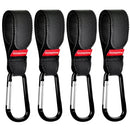4Pack Universal Baby Stroller Hooks Clips for Hanging Bags and Shopping,Convenient Stroller Hooks Accessories Perfect for Uppababy, Babyzen Yoyo, Britax, Bugaboo, Bob, Pushchair, Buggy, Shopping Cart