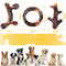 Zimtty Dog Toys, 3 Pack Indestructible Dog Chew Toys for Aggressive Chewers, Durable Tough Nylon Real Bacon Flavor Teething Chew Toys for Large Medium Small Dog Breeds (Brown1)