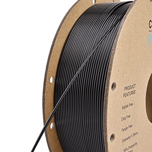 Comgrow Creality PLA 3D Printer Filament, Dimensional Accuracy +/- 0.02 mm, Black + White 1.75mm 2 Spools for Ender3 CR-10