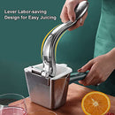 Lemon Squeezer Stainless Steel, Citrus Juicer Manual Juicer, 5 Year Warranty - Heavy Duty Juice Press Hand Juicer Lime Squeezer, Lemon Juicer Squeezer, Orange Squeezer, Large Handheld Fruit Juicer