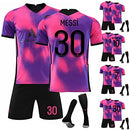 Jerseys for Kids Children?No #7,#10,#30 Football Soccer Jersey/Shorts Socks Gift Set Youth/Adults' Soccer Training Suit Set Soccer Training Wear Tops+Bottom+Socks Set