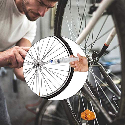 Miotorio Bike Cycling Tubeless Sealant Injector Syringe,Presta and Schrader Valve Core Removal Tool Fit for Stans No Tubes Sealant and Other Sealants Brand,Bike Syringe Kit