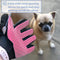Zenify Cat Hair Remover Grooming Glove Mitt for Deshedding Fur from Cats, Kittens, Rabbits, Guinea Pigs (Light Pink - Left Handed)