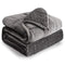 Sherpa Fleece Weighted Blanket 15 lbs for Adult, Cottonblue Sherpa Flannel Cozy Plush Bed Blanket, Fuzzy Sherpa Flannel Blanket Full Size, Minky Soft Blanket for Sofa Bed,48 x 72 inches,Grey