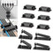 Multipurpose Cable Clips 10pcs, Self-Adhesive Cord Management Organizers, Wire Holder for TV PC Laptop Desktop Home Office, Black