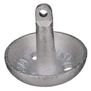 Attwood 9942-1 Cast Iron Steel Mushroom Anchor, 10-Pounds, Aluminum-Plated Silver Finish