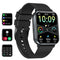 LIGE Smart Watch Men Women Bluetooth Phone Call for Android iOS Sport Fitness Activity Tracker Male Smartwatch 1.83" Square Screen Heart Rate Sleep Monitor Black Silicone Couple Gents Smartwatch