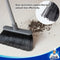 MR.SIGA Broom and Dustpan Set with Long Handle, Upright Broom and Dustpan Combo for Floor Cleaning, Lobby Broom with Adjustable Handle, Gray