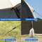 EighteenTek Screen House Room Pop Up Gazebo Outdoor Camping Canopy Tent Sun Shade Shelter Mesh Walls Not Waterproof 10'x10' Beige (9120