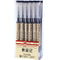 0.35 mm Black Gel Ink Pen Extra-Fine Ballpoint Pen for Office School Stationery Supply (12 Pieces)