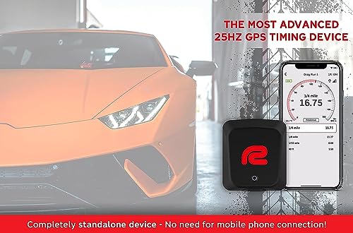 RACEBOX Mini S - Standalone GPS Based Performance Meter Box 25Hz - Car and Motorcycle Lap Timer and Drag Meter with Mobile App - Vehicle Racing Timing System