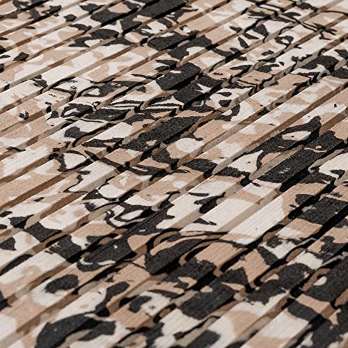 FOCEAN Boat Flooring EVA Foam Boat Decking Marine Flooring Camo Brushed Non-Slip Self-Adhesive Boat Carpet for Motorboat Yacht Kayak RV Swimming Pool 94.5"x15.7", Desert Camo