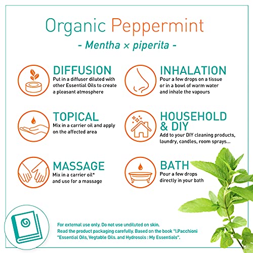 Puressentiel Organic Essential Oil - Peppermint For Unisex 1 oz Oil