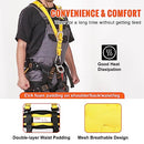 VEVOR Safety Harness, Universal Full Body Harness, Detachable Safety Harness Fall Protection with Added Padding on Shoulder, Back, Waist, Legs, and 5 D-Rings, ANSI/ASSE Z359.11, 340 lbs