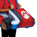 Super Mario Costume, Inflatable Nintendo Mario Kart Boys Outfit, Kids Size Fan Operated Expandable Character Blow Up Suit