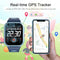 Kids 4G GPS Smart Watch Whatsapp Chat Phone Tracker Smartwatch Real-time Tracking Video Call Voice Message Camera SOS Alarm Geo-Fence Touch Screen Pedometer Anti-Lost for 3-15 Boys Girls Gift Blue