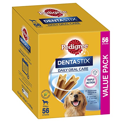 Pedigree Dentastix, Dog Dental Treat, Large Dog, 56 sticks