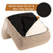 ALIMORDEN Accent Bean Bag Couch, Soft Plush Lounge Chair Lazy Leisure Sofa for Living Room, Bedroom, Salon, Office, Champagne
