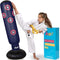 Hazli Inflatable Kids Punching Bag with Stand – Free Standing Boxing Bag for Karate, Taekwondo with Bounce Back– 63’’ Punching Bag with Stand – Freestanding Sport Bag with Air Pump (Navy)