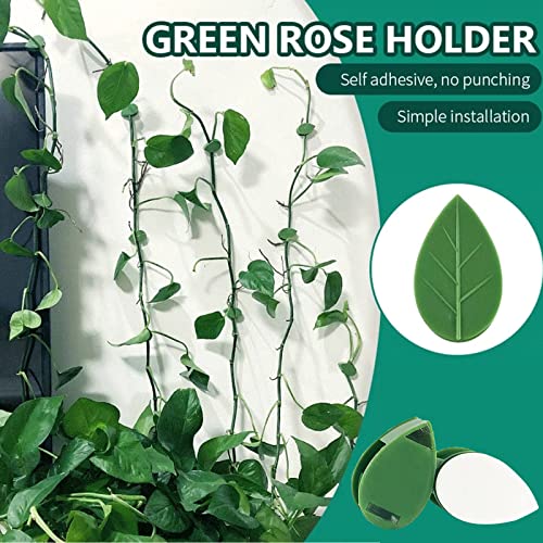 POATOW Plant Climbing Wall Fixture Clips 60 Pcs,Garden Vegetable Plant Support Binding Clip Invisible Wall Vines, Self-Adhesive Clips Plant Vine Traction for Indoor Outdoor Decoration