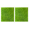 TOYANDONA 2pcs Artificial Grass Turf Fake Moss Rug Mats 30cmx30cm Mini Lawn Carpet for Dollhouse Fairy Garden Ornament