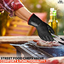 Heatsistance Heat Resistant BBQ Gloves,Grill Gloves,18" Long Sleeve, Large - Textured Grip to Handle Wet, Greasy or Oily Foods - Fire and Food Safe Oven Mitts for Smoker, Grills and Barbecue