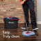 O-Cedar EasyWring RinseClean Microfiber Spin Mop & Bucket Floor Cleaning System with 3 Extra Refills, Grey, (169429)