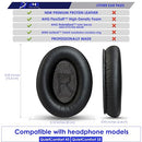 AHG Premium QC45 replacement ear pads cushions compatible with Bose QuietComfort 45/Bose QC45 noise cancelling headphones. Premium Protein Leather, Extra Thick High-Density Foam & Durable (QC45-BLACK)