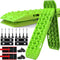 X-BULL Recovery Tracks with Bag and Mounting Pin Set 2 Pair 4x4 Recovery Boards Offroad 4wd Tracks 22046LBS/10000KG Stand for Automotive Accessories Tires and Wheels in the Sand Mud Snow(GEN 3.0 Green)