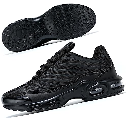 Socviis Men's Fashion Sneaker Air Running Shoes for Men Athletics Sport Trainer Tennis Basketball Shoes, Black, 13
