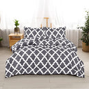 (Queen, Grey) - Printed Comforter Set (Grey, Queen) with 2 Pillow Shams - Luxurious Soft Brushed Microfiber - Goose Down Alternative Comforter by Utopia Bedding