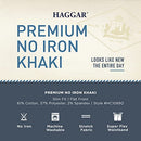 Haggar Men's Premium No Iron Khaki Slim Fit Flat Front Casual Pants, Dark Navy, 32W x 30L US
